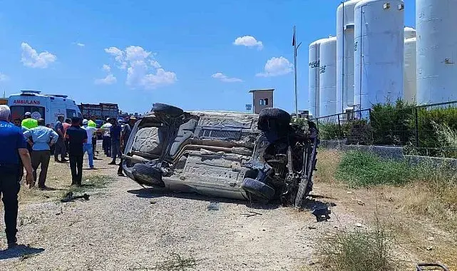 Gaziantep'te otomobil takla attı: 9 yaralı
