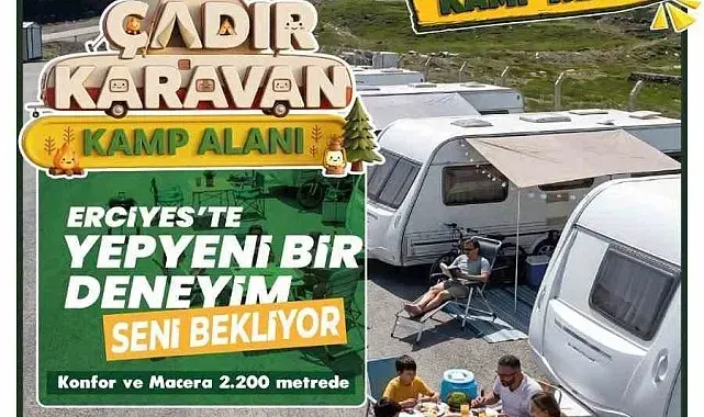 Erciyes Çadır Karavan Kamp Alanı misafirlerini bekliyor