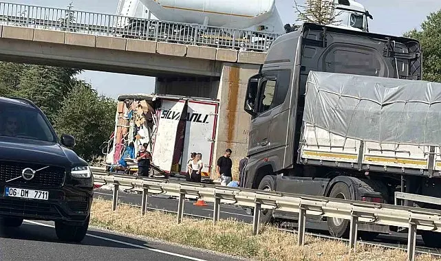 Arıza yapan kamyonete çarpıp kaçtı: 1 yaralı