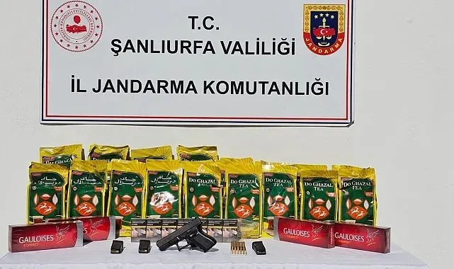 Şanlıurfa'da ruhsatsız silah ve kaçak ürün ele geçirildi