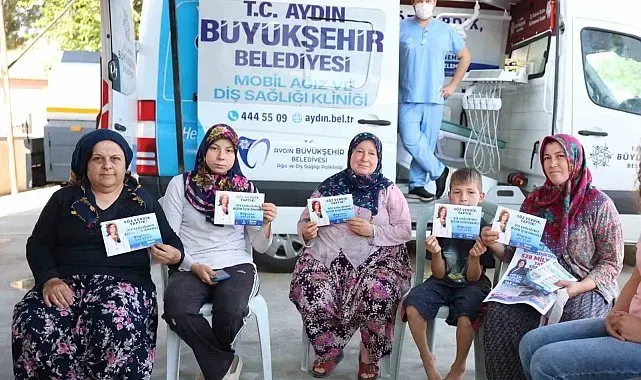 Aydın Büyükşehir'in mobil diş klinikleri hizmete devam ediyor