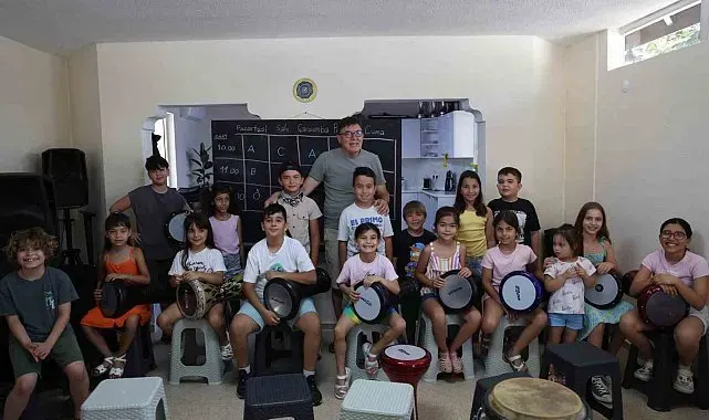 Marmaris'te çocuklar yaz kursunda