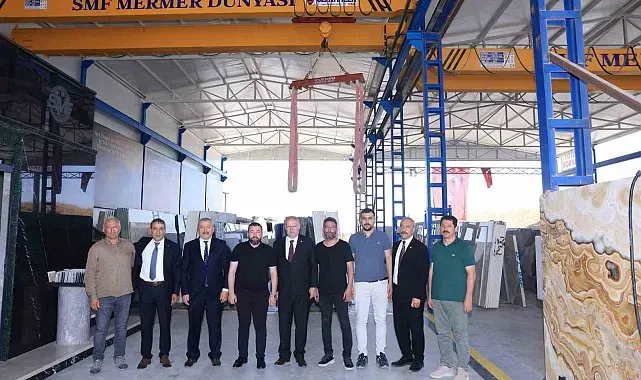 ATO Başkanı Baran, Yuvaköy Mermerciler Sitesi'nde sektör temsilcileriyle bir araya geldi