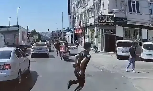 Polisin 'dur' ihtarına uymadı: O anlar kameraya yansıdı