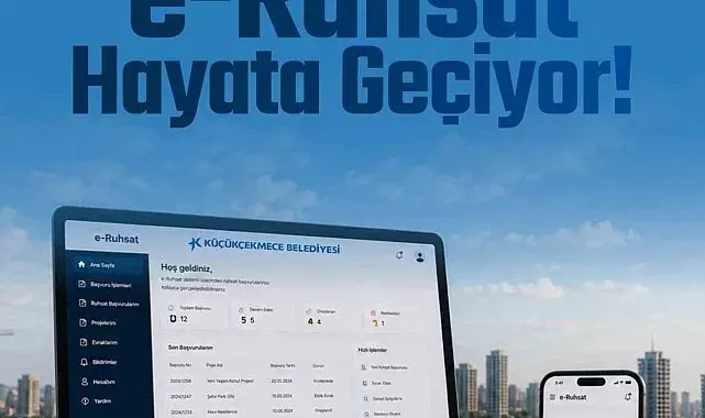 Küçükçekmece Belediyesi'nde ruhsat işlemleri artık dijital ortamda