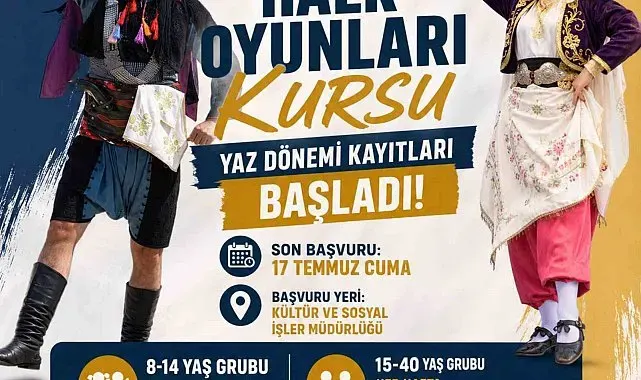 Nazilli Belediyesi halk oyunları yaz dönemi kursları başlıyor