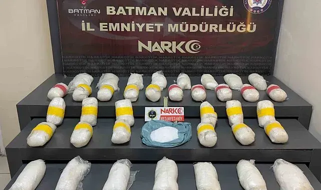Batman'da uyuşturucu operasyonu: 19 kilo metamfetamin ele geçirildi