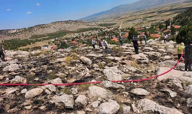 Burdur'da orman yangını büyümeden söndürüldü