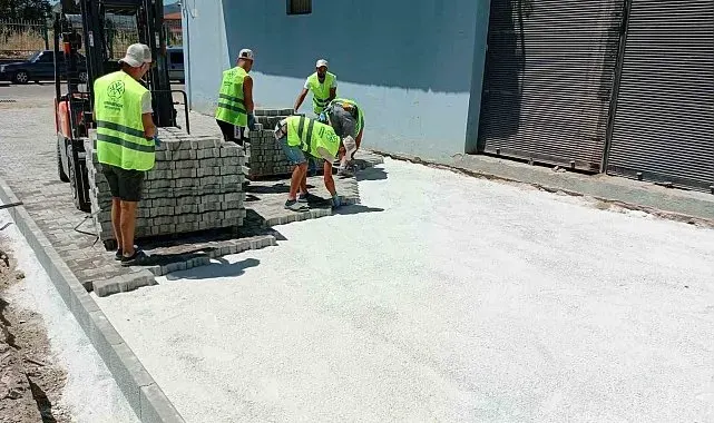 Germencik'te üstyapı çalışmaları başladı