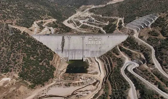 Sarıçay Barajı'nda çalışmalar sürüyor