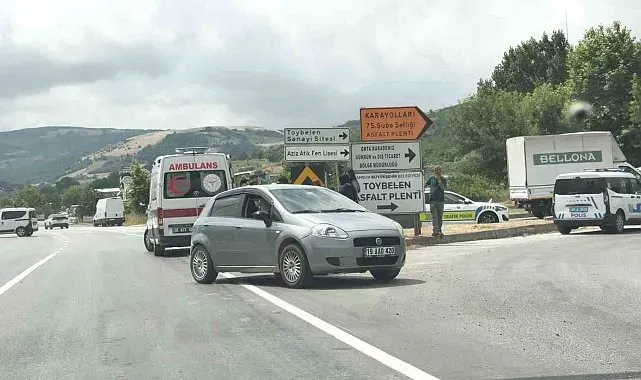Kontrolden çıkan otomobil refüje çarptı: 1 yaralı