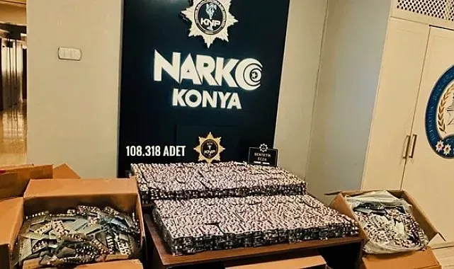 Konya'da narkotik polisinden uyuşturucu operasyonu: 6 tutuklama