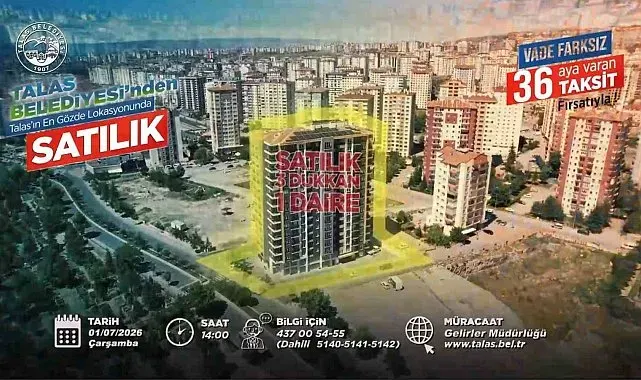 Talas'ta konut, ticaret ve villa arsası fırsatına sayılı günler