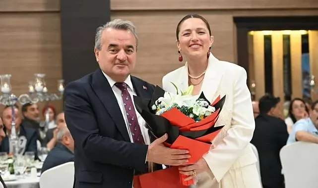 Kaymakam Öztürk'e veda yemeği