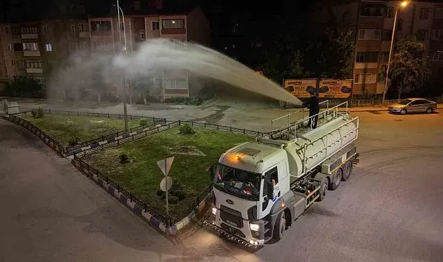 Karabük Belediyesi içme suyu kullanmadan yeşil alanları suluyor
