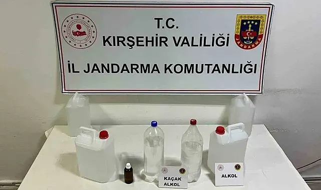 Kırşehir'de kaçak alkol üretimine jandarma operasyonu: 22 litre kaçak ürün ele geçirildi