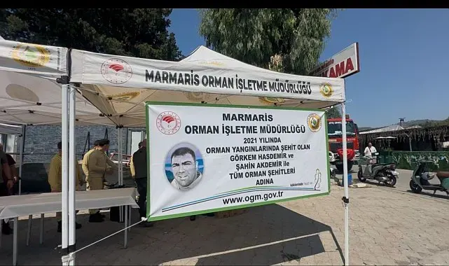 Marmaris'te orman şehitleri dualarla anıldı