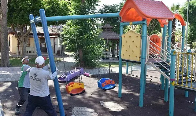 Kepez'den çocuklara güvenli oyun alanları