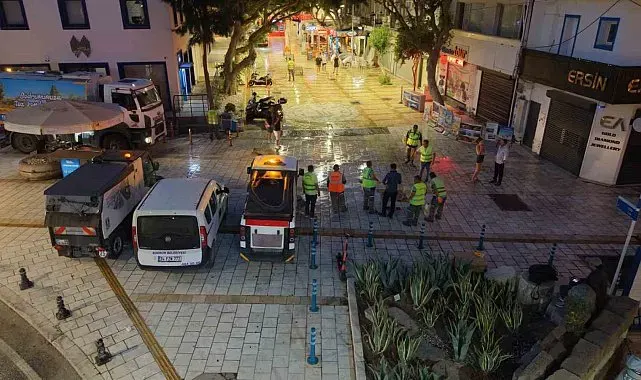 Bodrum Çarşı Mahallesi'nde kapsamlı temizlik