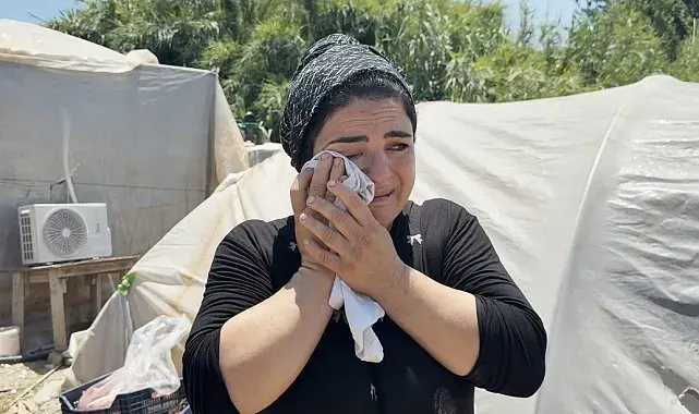 Tarım işçisi annenin yangın gözyaşları: 7 yıldır kaldığı konteyner gözleri önünde küle döndü