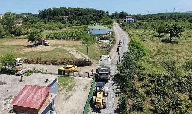 Terme'de yol çalışmalarında 200 milyon TL'yi aşan yatırım