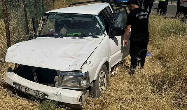 Diyarbakır'da pikap yoldan çıkıp takla attı: 7 yaralı