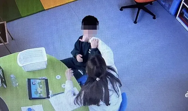 Mersin'de otizmli çocuğa şiddet kamerada: Öğretmen tutuklandı