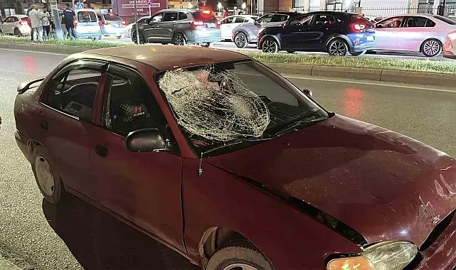 Otomobil ile motosiklet çarpıştı:1 yaralı