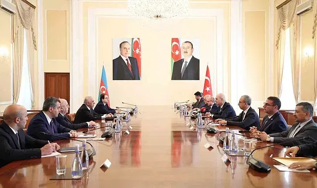 TBMM Başkanı Kurtulmuş, Azerbaycan Başbakanı Esedov ile görüştü