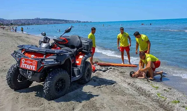 Samsun'da boğulma vakalarına karşı tatbikat