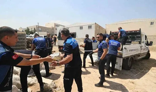 Şanlıurfa'da son kullanım tarihi geçmiş binlerce ürün imha edildi