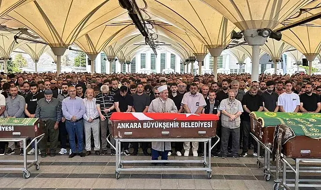 Mühimmat sahasındaki patlamada hayatını kaybeden işçi Ankara'da toprağa verildi