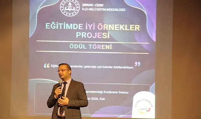 Cizre'de Eğitimde İyi Örnekler Projesi ödül töreni