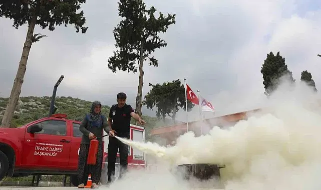 Mersin'de kadın üreticilere yangın güvenliği eğitimi