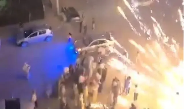 İzmir'de nişan kutlamasında büyük panik: Havai fişek kalabalığın üzerine patladı