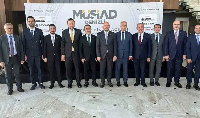 Muğla MÜSİAD, Denizli Şubesinin yeni hizmet binası açılışına katıldı