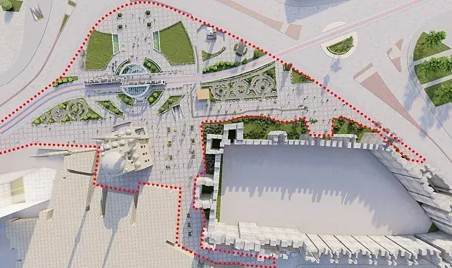 Büyükşehir'in Cumhuriyet Meydanı'nda 'doğal taş dönüşümü' başlıyor
