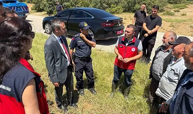 Tarım arazilerinde hasar tespit çalışmaları sürüyor