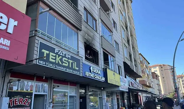 Niğde'de apartman dairesinde yangın