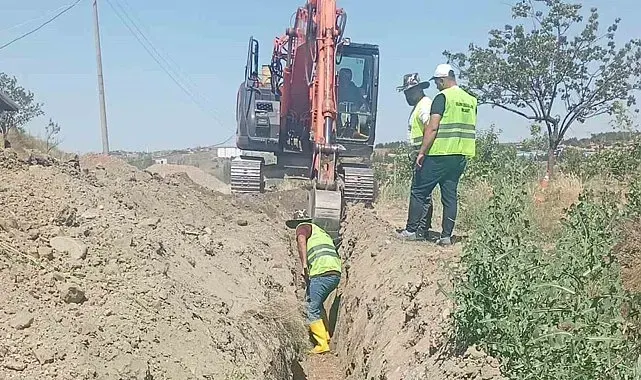 Sungurlu'da içme suyu şebeke hattı çalışmaları sürüyor