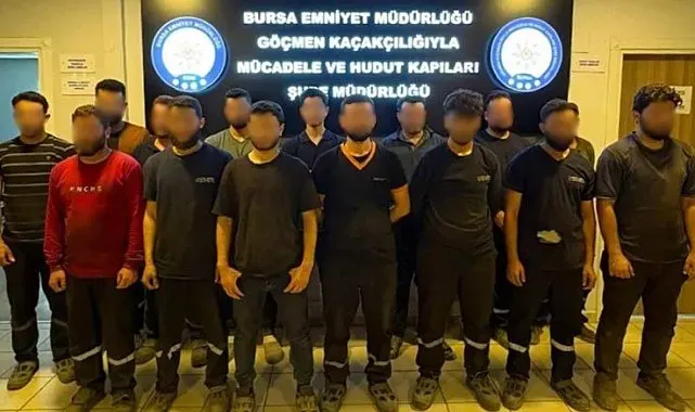 Bursa'da kaçak göçmen işçi operasyonu: 2 organizatör yakalandı