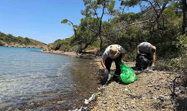 Doğa için el ele verdiler, Balıkaşıran koyunu temizlediler