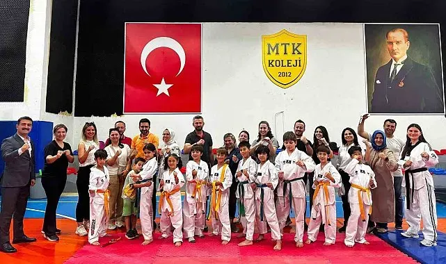 MTK Koleji'nde tekvando kuşak terfi sınavı
