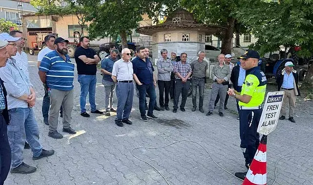 50 traktör sürücüsüne eğitim verildi