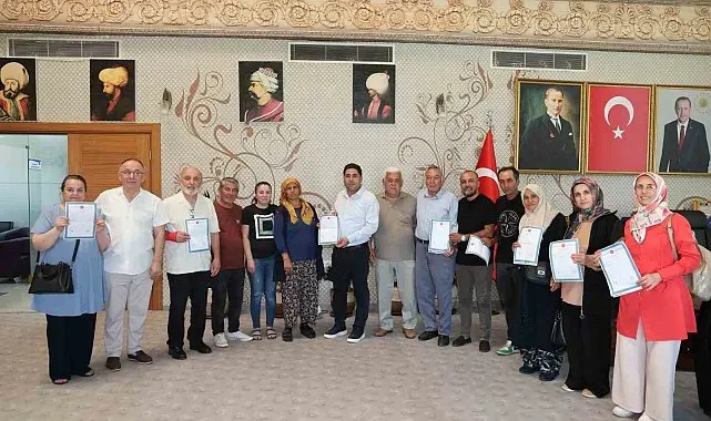 Aksu'da 12 vatandaş tapularıyla buluştu