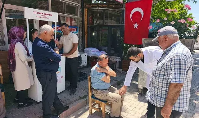 Çemişgezek'te vatandaşlara fiziksel sağlık taraması yapıldı