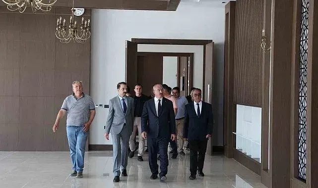 Çanakkale Havalimanı DHMİ Genel Maksatlı Garaj ve VIP Binası inşaatında inceleme