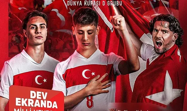 Dev ekranda milli maç heyecanı