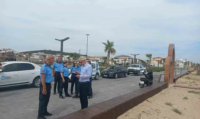 Balıkesir Büyükşehir Belediyesi'nden Sarımsaklı Plajı'nda sıkı denetim