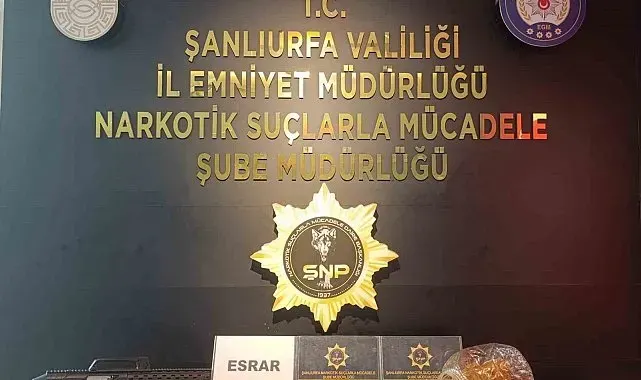 Şanlıurfa'da uyuşturucu operasyonu: 3 gözaltı